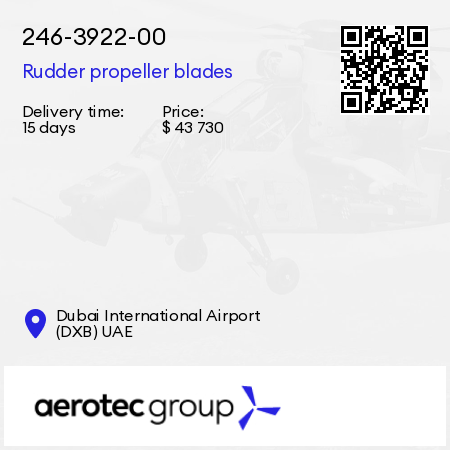 246-3922-00 Rudder propeller blades