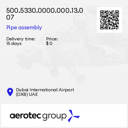 500.5330.0000.000.13.007 Pipe assembly