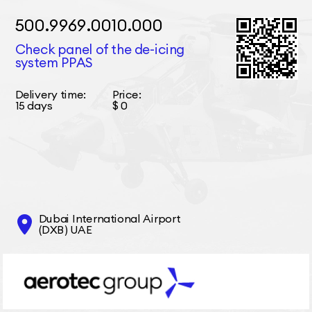 500.9969.0010.000 Check panel of the de-icing system PPAS