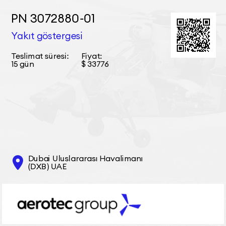 PN 3072880-01 Yakıt göstergesi