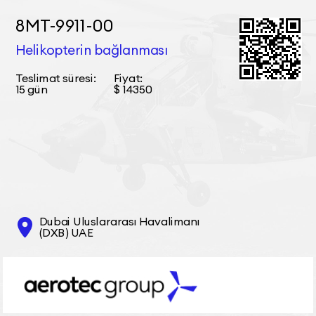 8МТ-9911-00 Helikopterin bağlanması