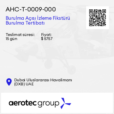 АНС-Т-0009-000 Burulma Açısı İzleme Fikstürü Burulma Tertibatı