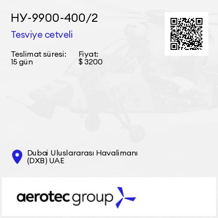 НУ-9900-400/2 Tesviye cetveli