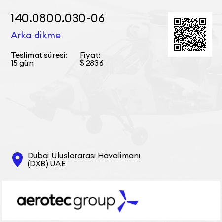 140.0800.030-06 Arka dikme