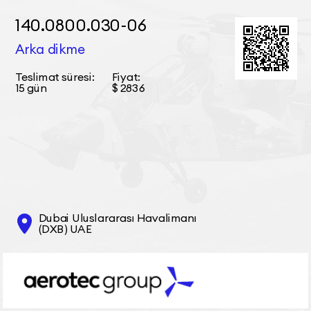 140.0800.030-06 Arka dikme