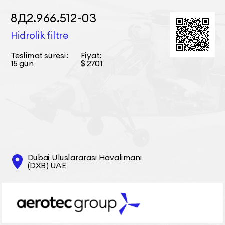 8Д2.966.512-03 Hidrolik filtre