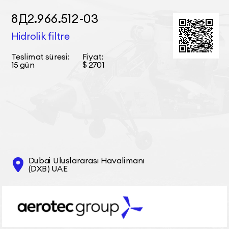 8Д2.966.512-03 Hidrolik filtre