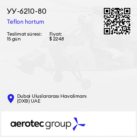 УУ-6210-80 Teflon hortum