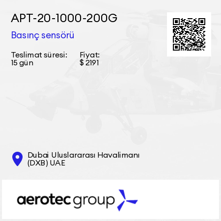 APT-20-1000-200G Basınç sensörü