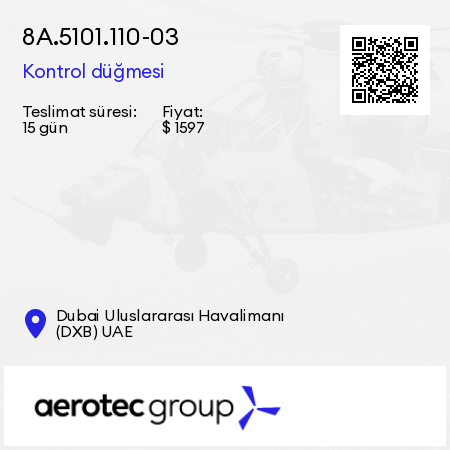 8А.5101.110-03 Kontrol düğmesi