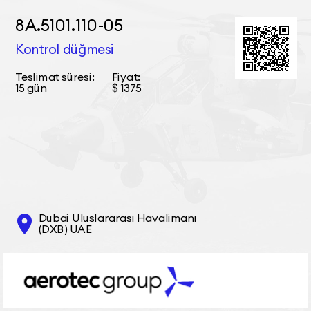 8А.5101.110-05 Kontrol düğmesi