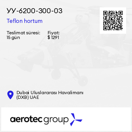 УУ-6200-300-03 Teflon hortum