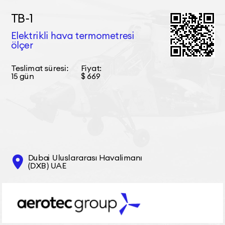 ТВ-1 Elektrikli hava termometresi ölçer