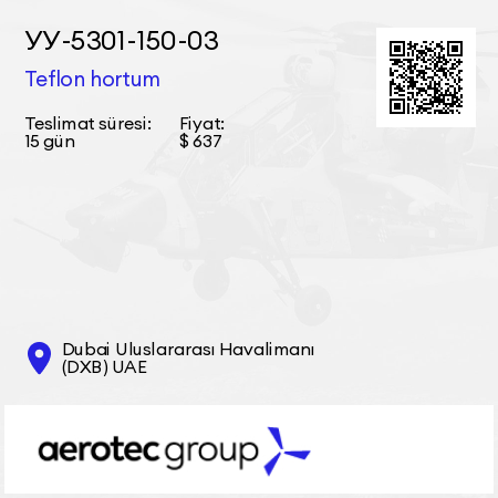 УУ-5301-150-03 Teflon hortum