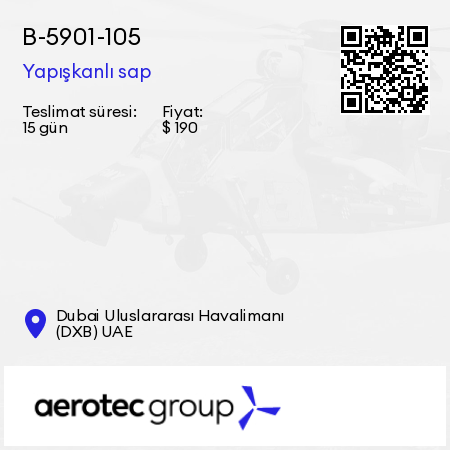 В-5901-105 Yapışkanlı sap