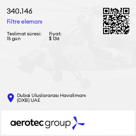 340.146 Filtre elemanı