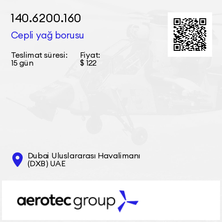 140.6200.160 Cepli yağ borusu