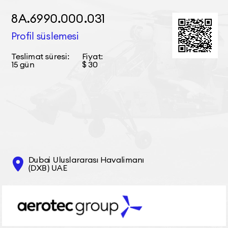 8А.6990.000.031 Profil süslemesi