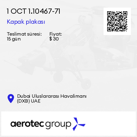 1 ОСТ 1.10467-71 Kapak plakası