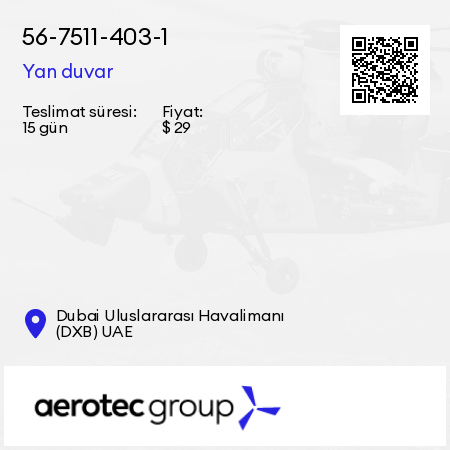 56-7511-403-1 Yan duvar