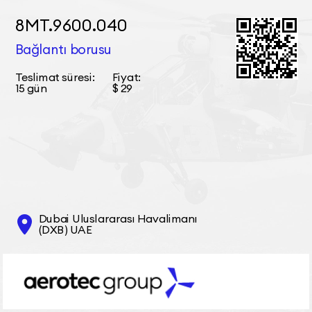 8МТ.9600.040 Bağlantı borusu