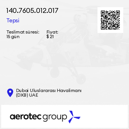 140.7605.012.017 Tepsi
