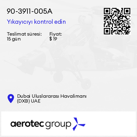 90-3911-005А Yıkayıcıyı kontrol edin