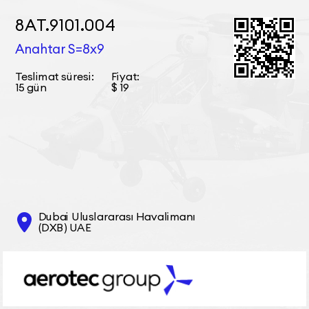 8АТ.9101.004 Anahtar S=8x9