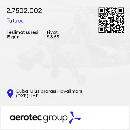 2.7502.002 Tutucu