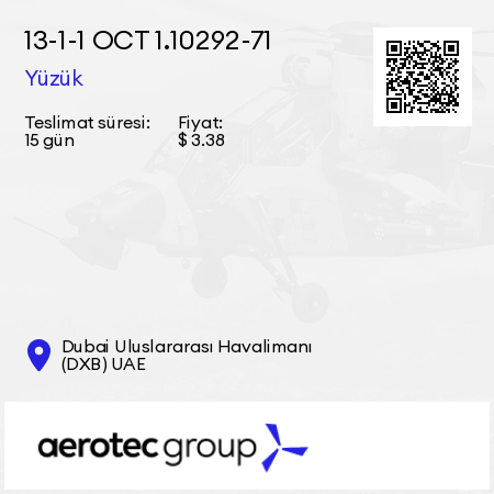 13-1-1 ОСТ 1.10292-71 Yüzük